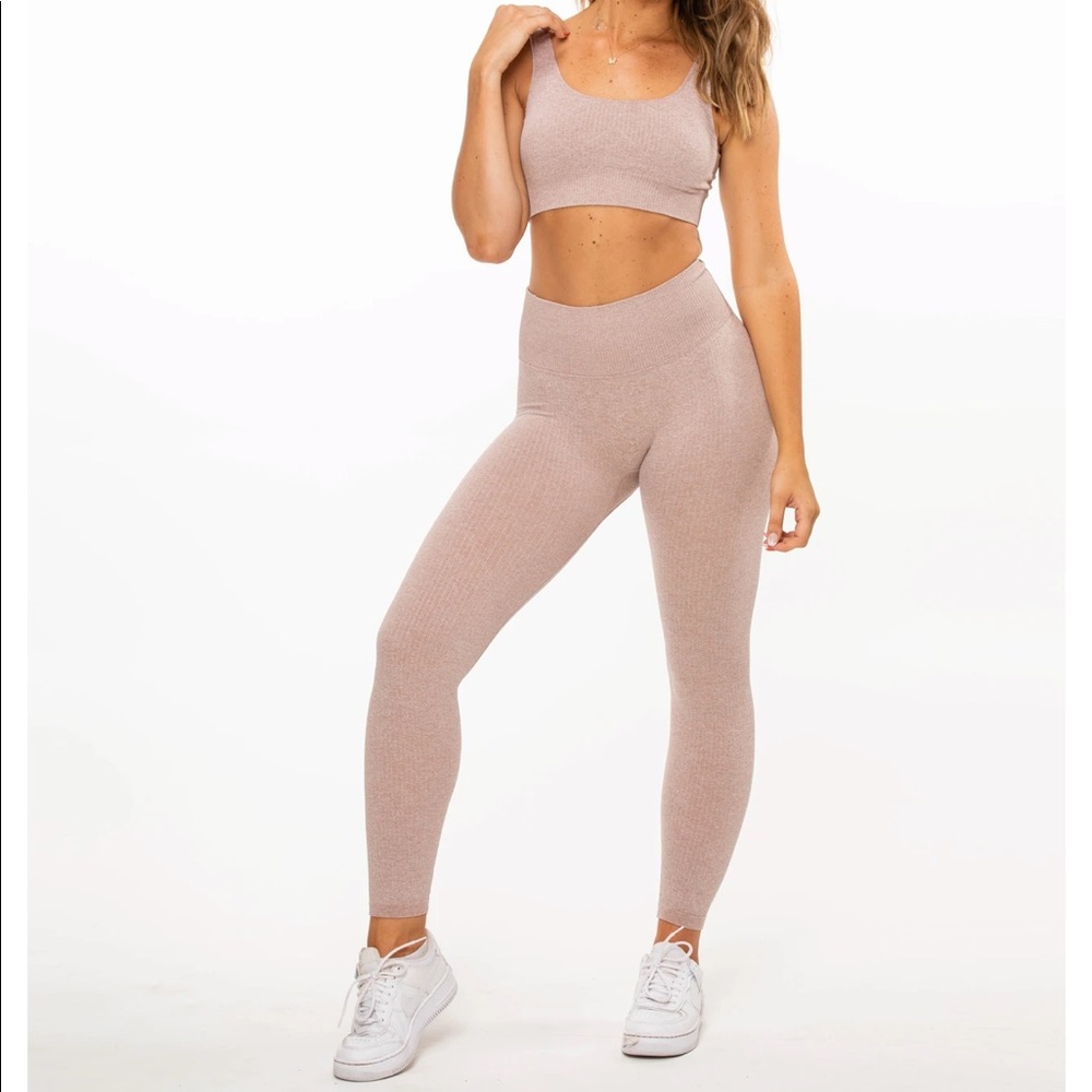 ETHOS ribbed leggings sz S